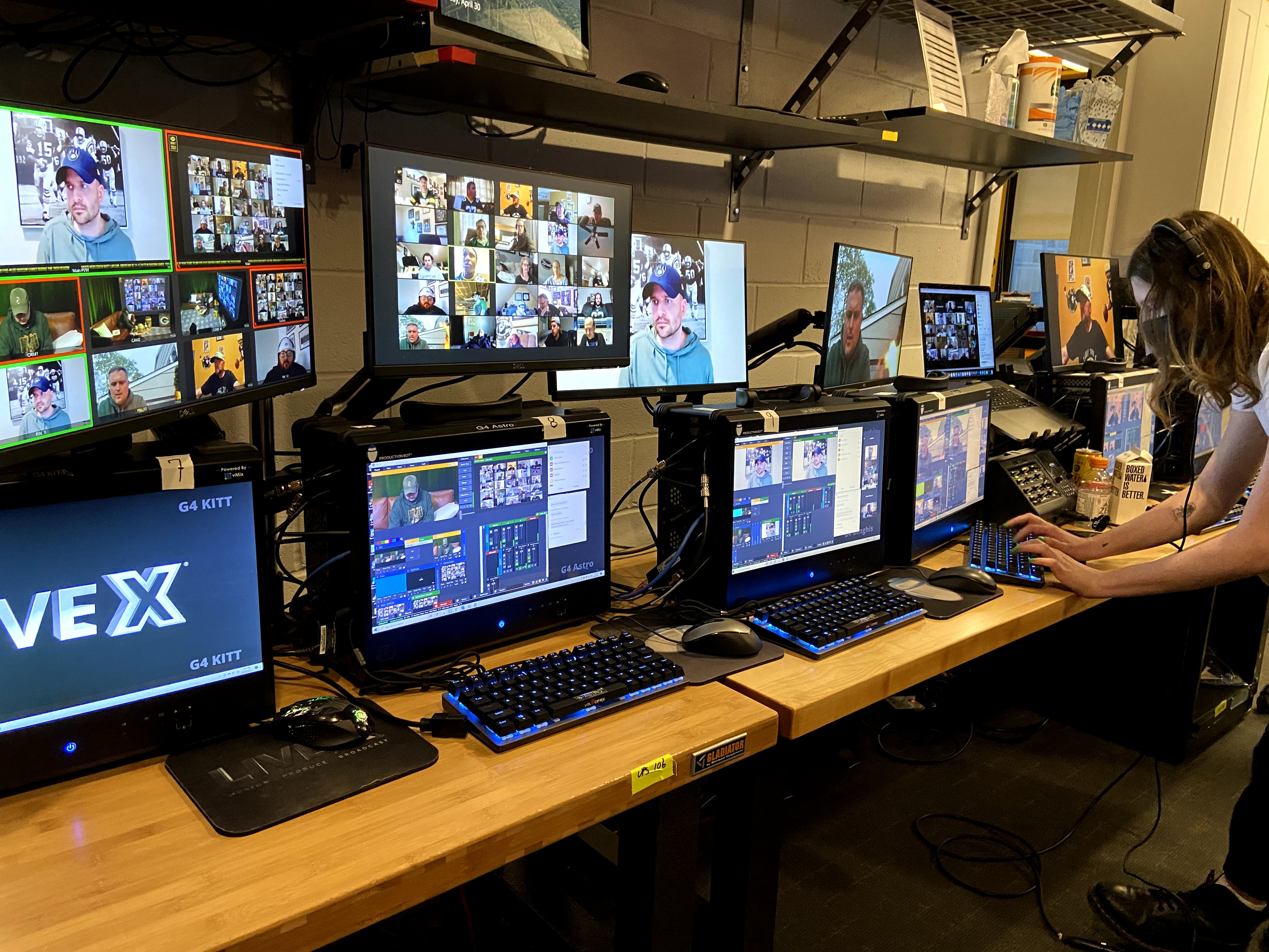 Zoom Farm at LiveX Studio for CHTV NFL Draft show Alt